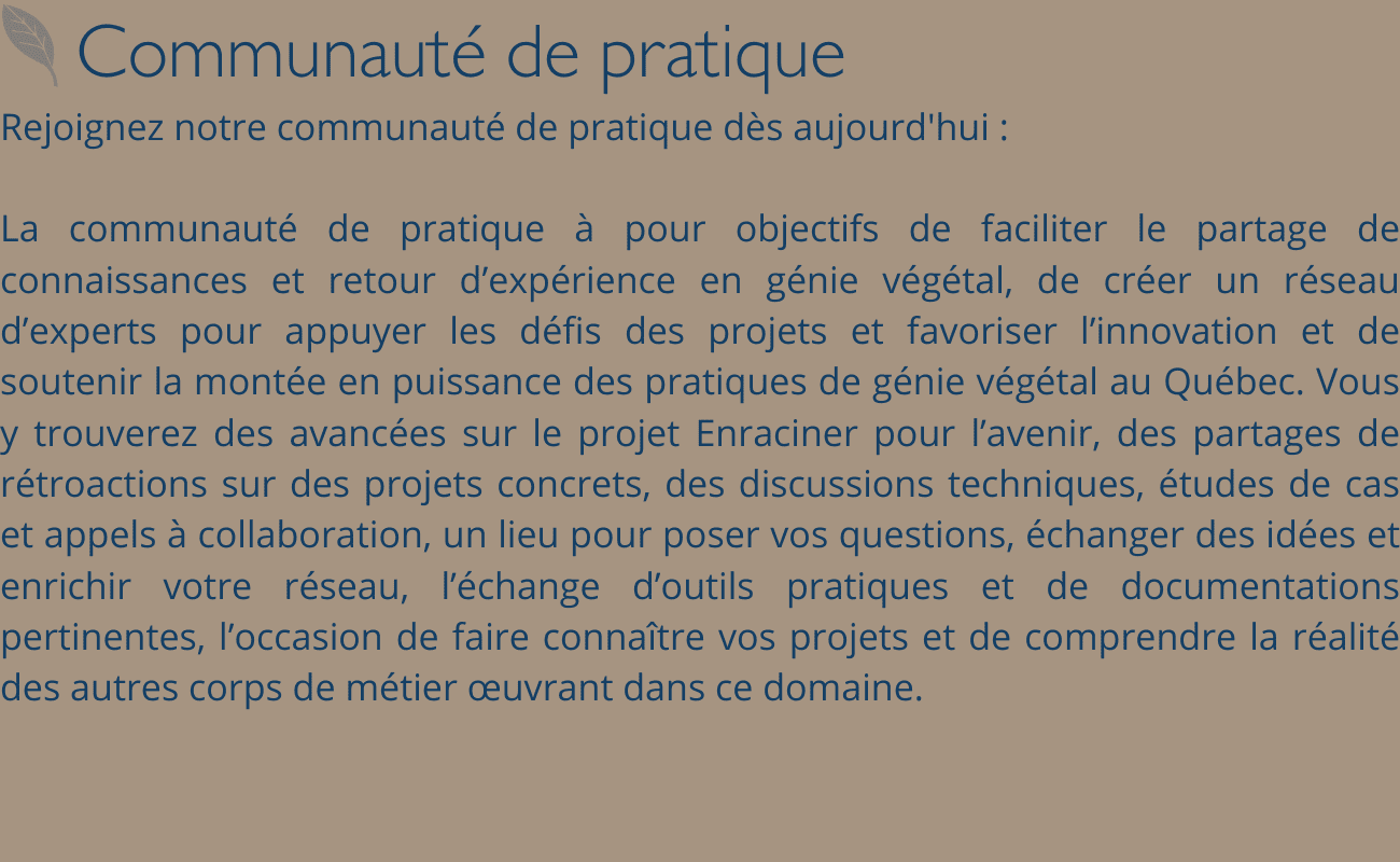 Communauté pratique SW V1