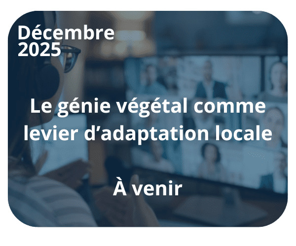 génie végétal webinaire