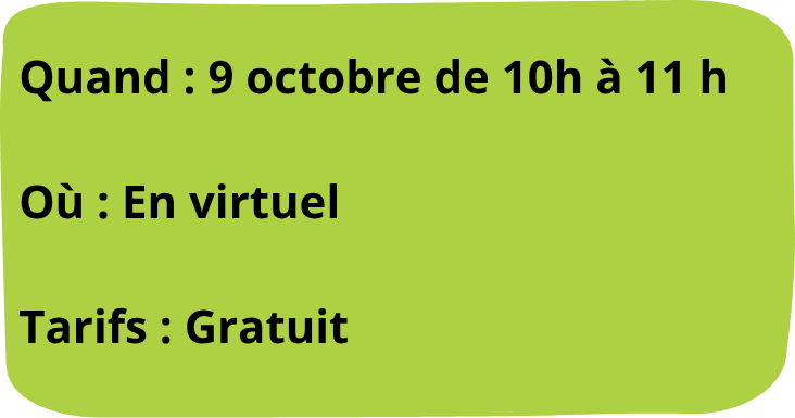 Visuel détails Quand 9 octobre 2026